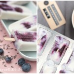 Ricotta – Lavendel – Eis mit Blaubeeren